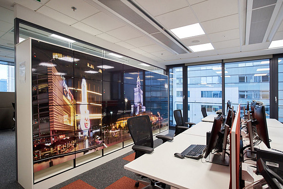 PhotoVinyl on Lockers, for a major financial institution, Warsaw, Poland