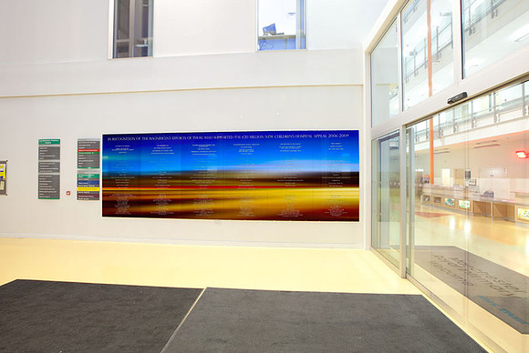 PhotoGlassWorks Front Lit, 6 x 2m, Manchester Childrens' Hospital