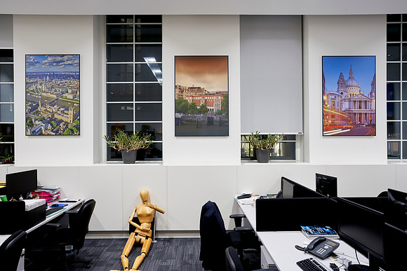 PhotoPanels 1m x 1.5m in Staff Offices - Scenes of London