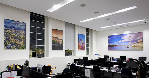 PhotoPanels 1m x 1.5m in Staff Offices - Scenes of London