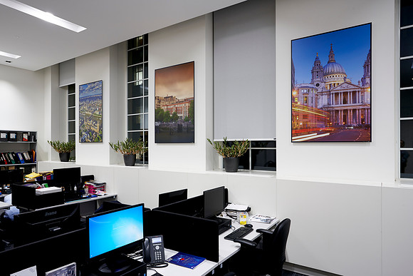 PhotoPanels 1m x 1.5m in Staff Offices - Scenes of London