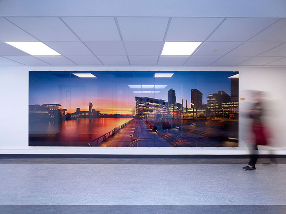 PhotoGlassWorks Front Lit, 5m x 2m, Salford Royal Hospital