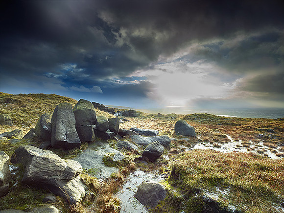 Blackstone Edge Moor, Rochdale, Lancashire, UK