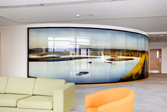 PhotoGlassWorks Back Lit, 10m x 2.3m, Aviva Willow House